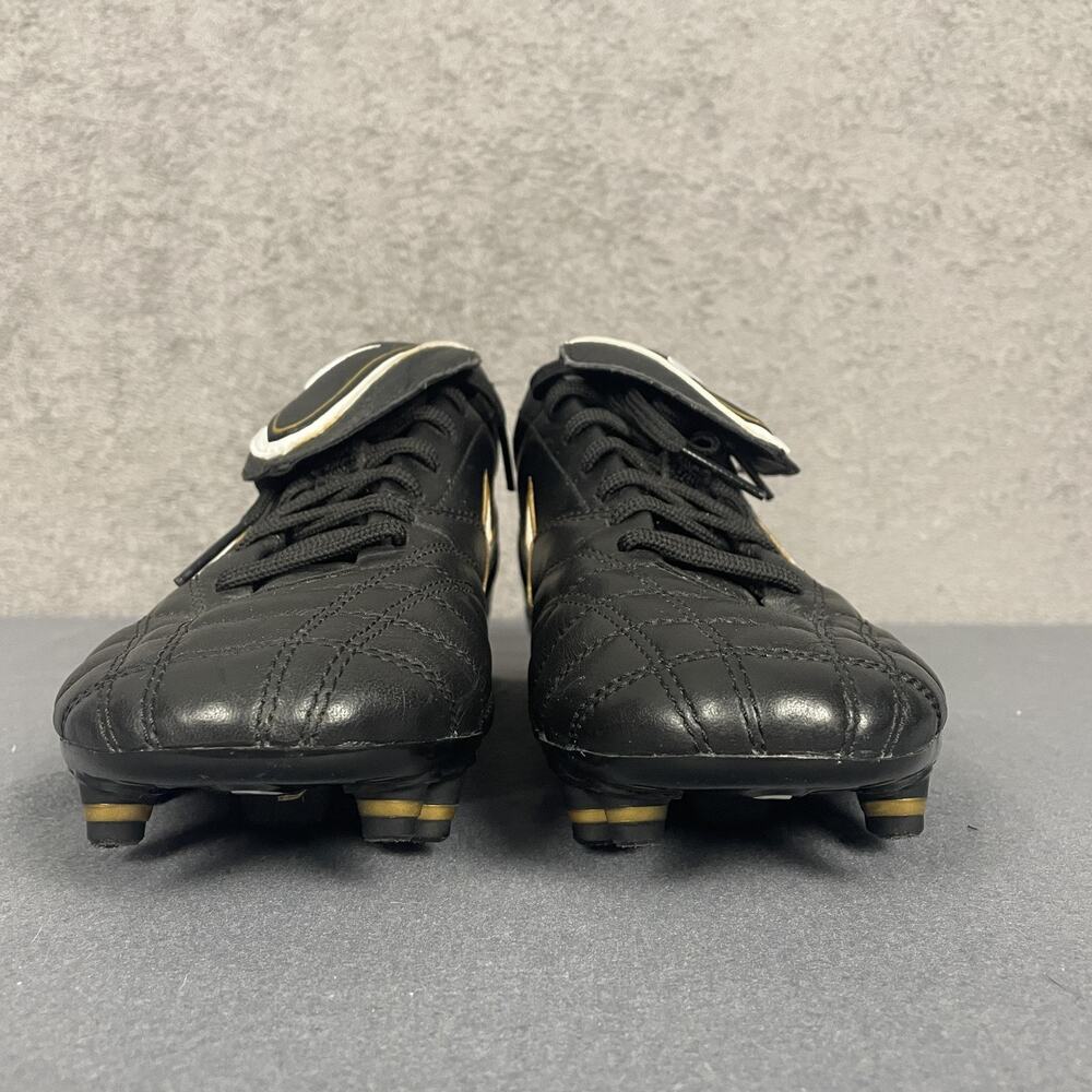 Nike Tiempo Legend III Soccer Shoes Mens Size 8 Black White Gold Firm Ground - Picture 3 of 14
